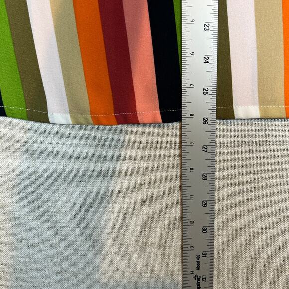 Gianni Bini Multicolored Striped Skirt Size 12 Midi A Line Candy Stripe - Picture 7 of 9